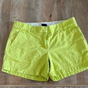 J. Crew Neon Yellow Women's Shorts